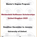 Weidenfeld Hoffmann Scholarships
