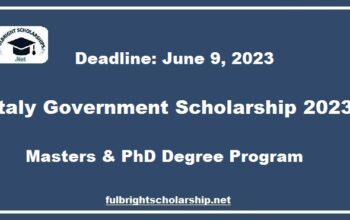 Italy Government Scholarship 2023